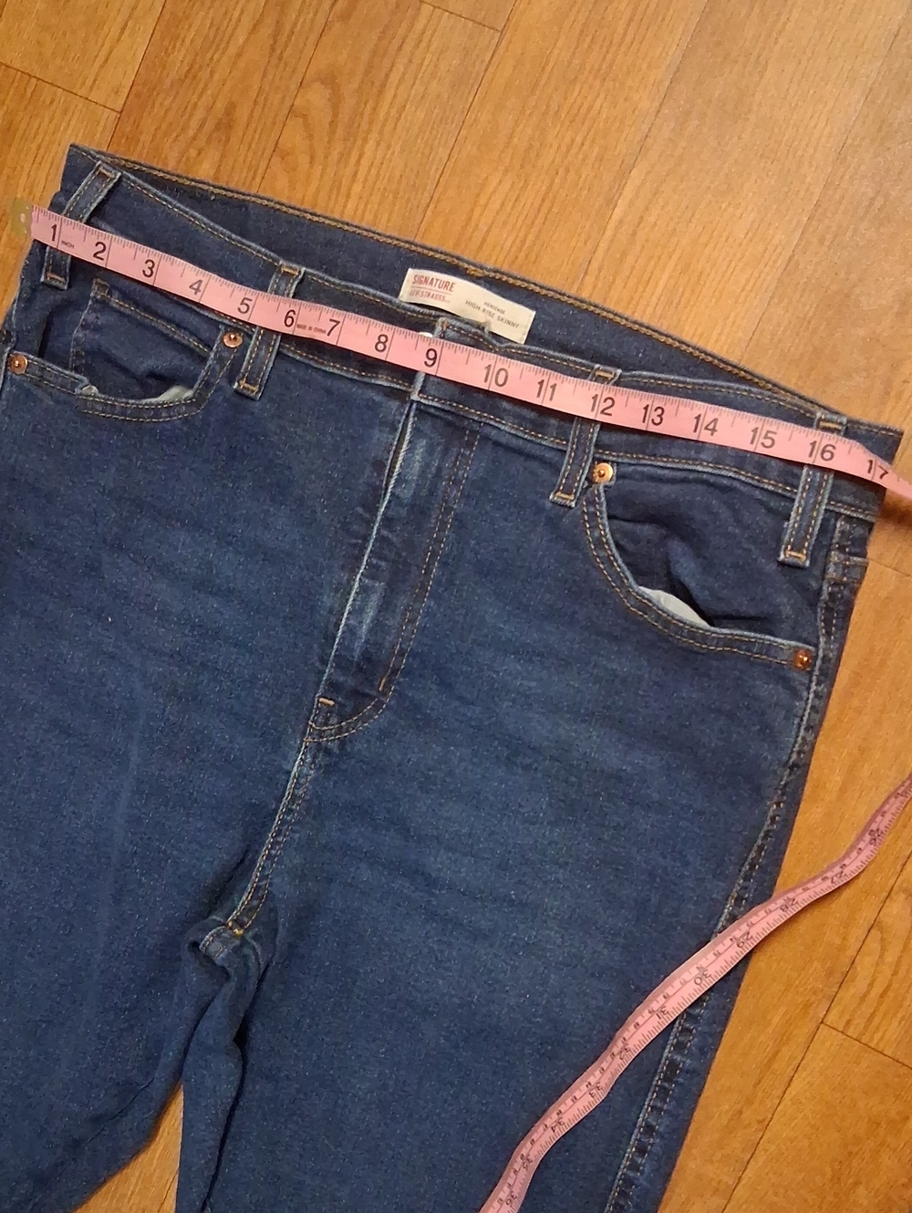 Signature by Levi Strauss Heritage High-Rise Skinny Jeans - Light Blue - Picture 5 of 6